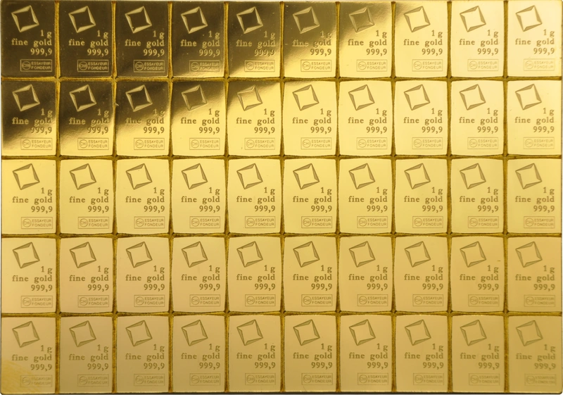 Paquete CombiBar de 50 g de Oro