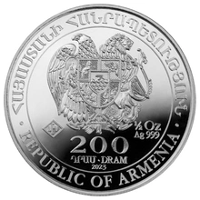 Moneda Arca de Noé Armenia de Plata de 1/2 oz 2023