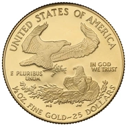 Moneda American Eagle de Oro de 1/2 oz (de Nuestra Elección)