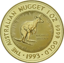 Moneda Nugget Australiano do Oro de 1 oz 1993