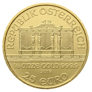 Moneda Filarmónica Viena de Oro de 1/4 oz 2019