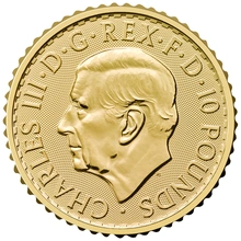 Moneda Britannia de Oro de Décimo de Onza 2026