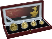Juego de 4 Britannias Proof 2004 (en Caja Original)