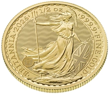 Moneda Britannia de Oro de 1/2 onza 2026