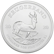 Moneda Krugerrand de 1 oz de Plata 2020