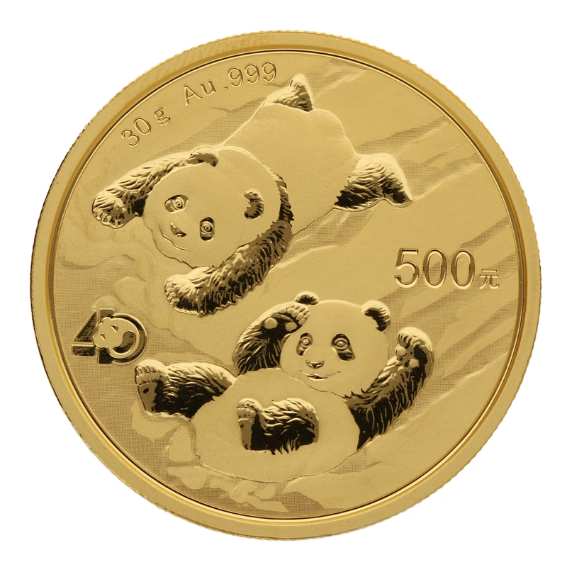 Moneda Panda Chino de Oro de 30 g 2022