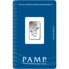 Lingote de Plata de 2,5 g PAMP Rosa