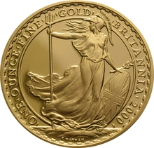 Juego de 4 Britannias Proof 2000 (en Caja Original)