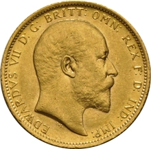 Moneda Soberano de Oro 1906 Eduardo VII (S)