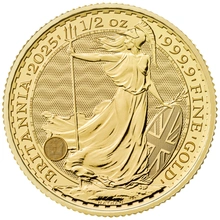 Moneda Britannia de Oro de 1/2 onza 2025