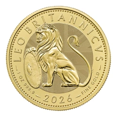 2026 1oz Moneda de Oro British Lion