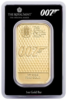 Lingote de Oro de 1 oz James Bond 007 Diamantes para la Eternidad