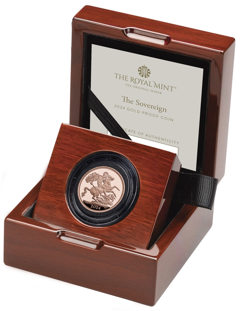 Moneda Soberano de Oro 2024 Proof en Caja Original
