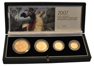 Juego de 4 Soberanos Proof 2007 en Caja Original