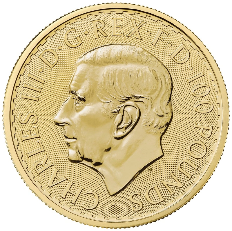 Moneda Britannia de Oro de 1 oz 2023 Carlos III
