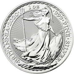 Moneda Britannia de Plata de 1 oz 2020