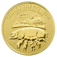 Royal Mint 1 oz de Oro - 2019 Año del Cerdo