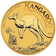 Moneda Canguro Australiano de Oro de 1/10 oz 2024