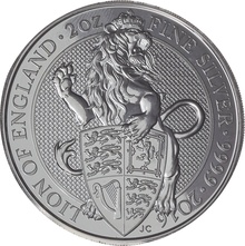 El León de Inglaterra, 2oz de Plata - Bestias de la Reina