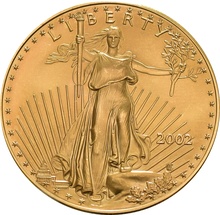 Águila Estadounidense de 1oz de Oro 2002