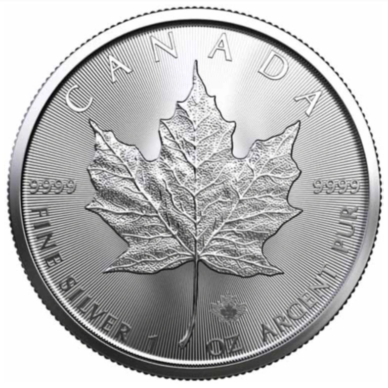 Moneda de Plata de 1 oz de Arce Canadiense (de Nuestra Elección)