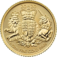 Moneda Escudo de Armas Real de Oro de 1/10 oz 2020