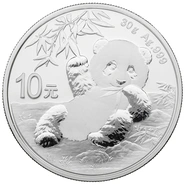 Moneda Panda Chino de Plata de 30 g 2020