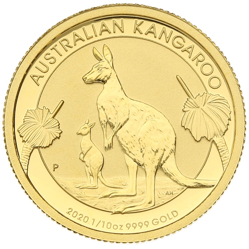 Canguro Australiano de 1/10oz de Oro 2020