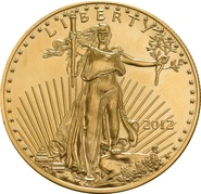 Moneda American Eagle de Oro de 1 oz 2012