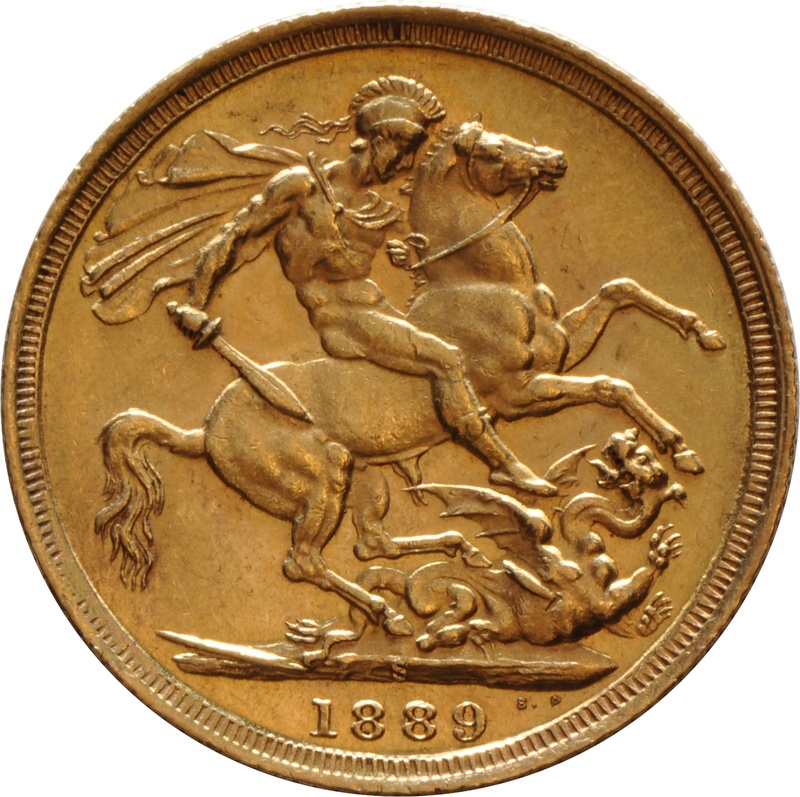 Soberano de Oro - Victoria Jubileo 1889 (S)