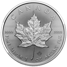Maple Leaf Canadiense de 1 oz de Plata 2024