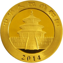 Moneda Panda Chino de Oro de 1 oz 2014