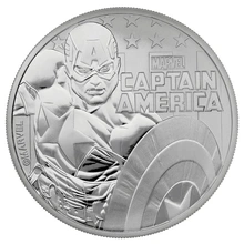 Moneda Capitán América 1 oz de Plata 2019