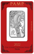 Lingote de Plata de 1 oz PAMP Año del Tigre 2022