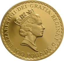 Juego de 4 Britannias Proof 1996 (en Caja Original)