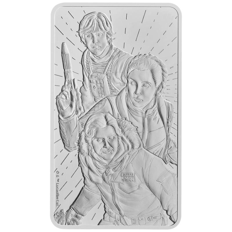 Lingote de Plata de 10 oz de la Guerra de las Galaxias Lado de la Luz