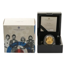 Moneda Leyendas de la Música The Who de Oro de 1/4 oz Proof 2021