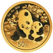 Moneda Panda Chino de Oro 3 g 2024