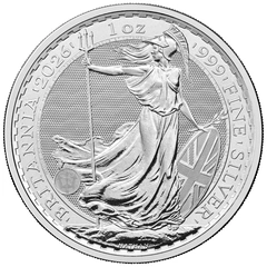 Moneda Britannia de Plata de 1 oz 2026