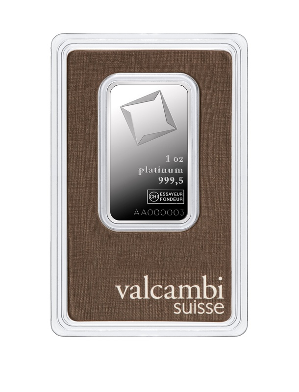 Valcambi 1oz Platinum Bar