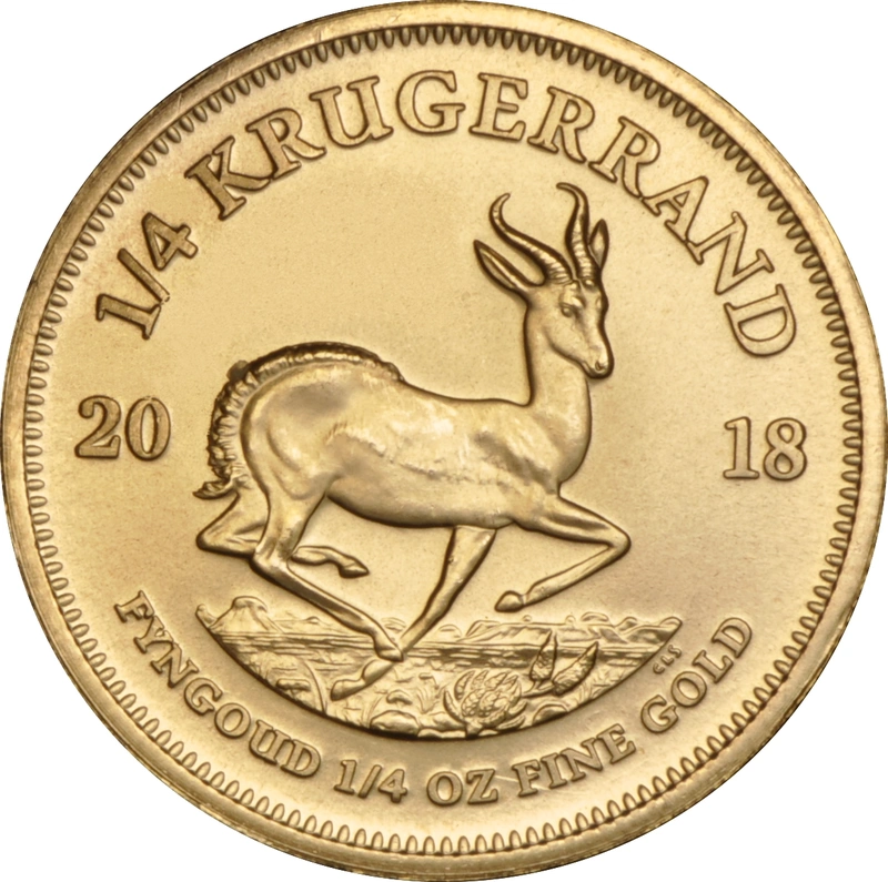 Moneda Krugerrand de 1/4 oz de Oro 2018
