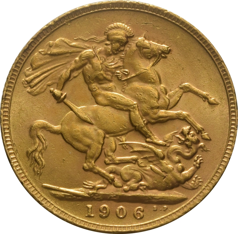 1906 Gold Sovereign Coin Edward VII
