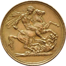 Moneda Soberano de Oro Victoria Jubileo en Cajita de Regalo