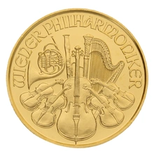 Moneda Filarmónica Viena de Oro de 1/10 oz 2022