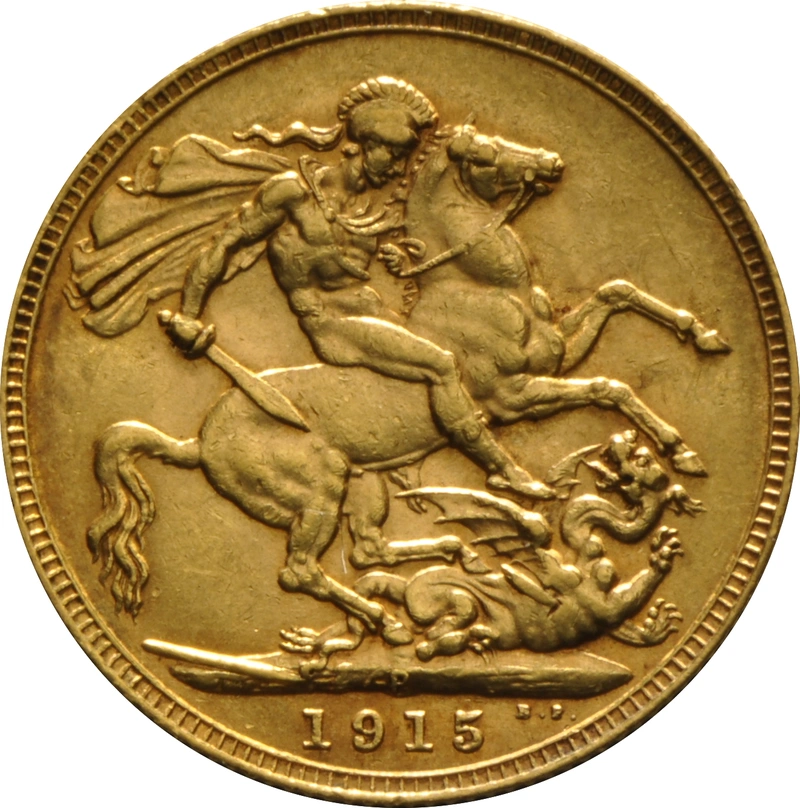 Moneda Soberano de Oro 1915 Jorge V (P)
