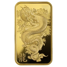 Lingote de Oro de 1 oz PAMP Año del Dragón 2024