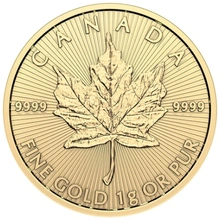 MapleGram 25 monedas de Oro de 1 gramo 2024