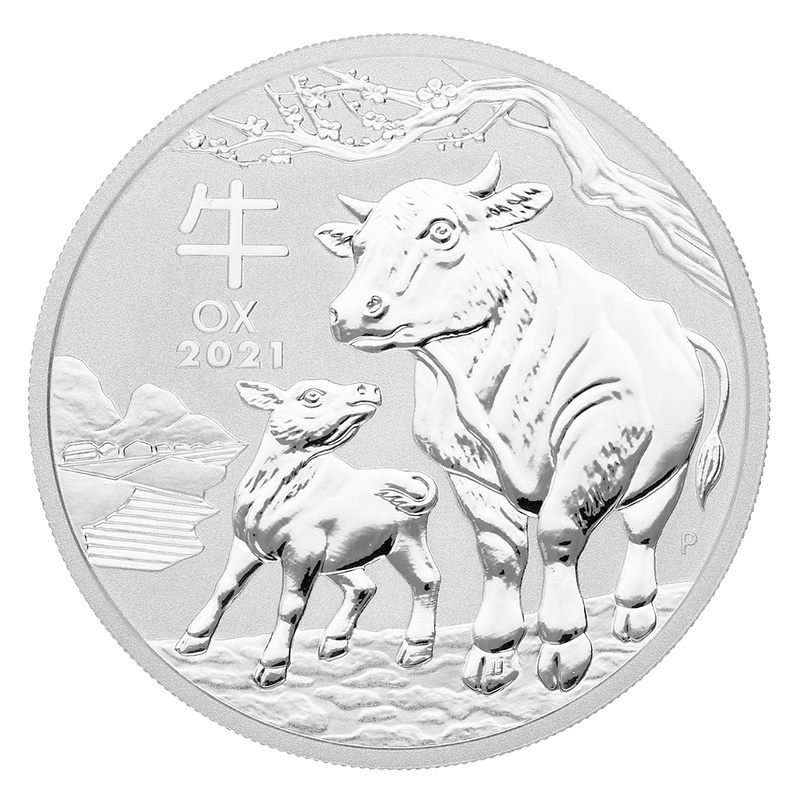 Perth Mint 1oz de Plata - 2021 Año del Buey