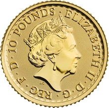 Moneda Britannia de Oro de 1/10 oz 2020