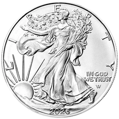 Moneda American Eagle de Plata de 1 oz 2026